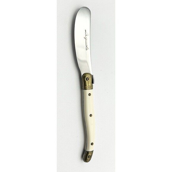 VINTAGE LAGUIOLE BUTTER KNIFE CHEESE SPREADER KNIFE FRANCE - Picture 1 of 6